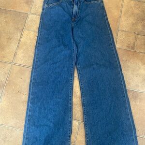 Levi's Ribcage Wide Leg Jeans in Denim Blue